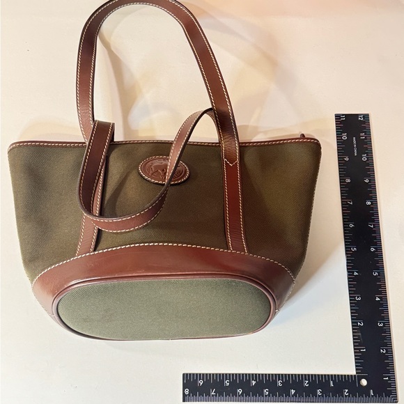 Dooney & Bourke Olive and Chocolate Tote - Picture 4 of 15